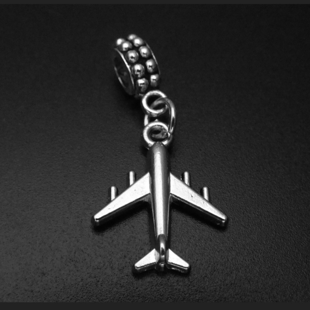 Plane charms bracelet charms beads fits pandora European bracelets